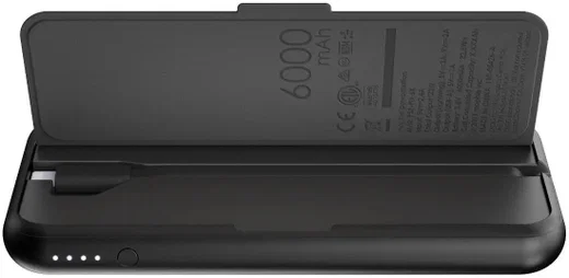 Mophie 6.000 mAh Powerbank PD 18W en Ingebouwde Lightning Kabel Blauw afbeelding 5