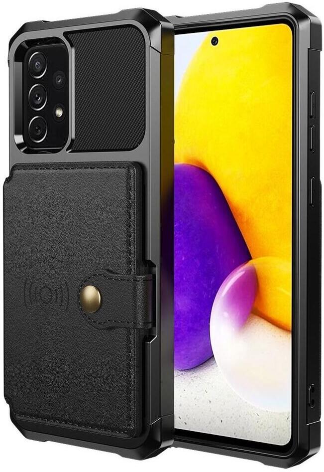 Samsung Galaxy A53 3 in 1 Back Cover Portemonnee Hoesje Zwart afbeelding 2