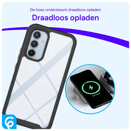 Samsung Galaxy A34 Hoesje Full Protect 360° Cover Hybride Zwart afbeelding 6