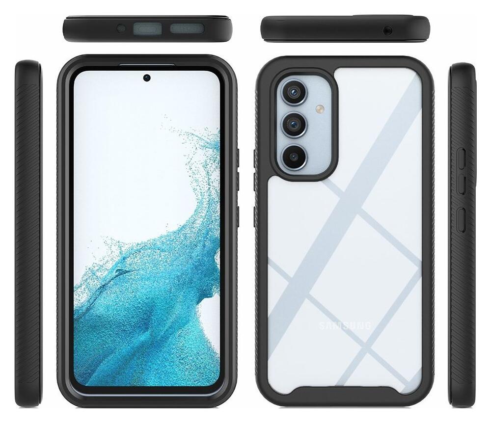 Samsung Galaxy A34 Hoesje Full Protect 360° Cover Hybride Zwart afbeelding 8