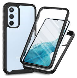 Samsung Galaxy A34 Hoesje Full Protect 360° Cover Hybride Zwart afbeelding