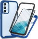 Samsung Galaxy A34 Hoesje Full Protect 360° Cover Hybride Blauw