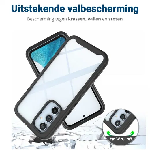 Samsung Galaxy A34 Hoesje Full Protect 360° Cover Hybride Blauw afbeelding 4