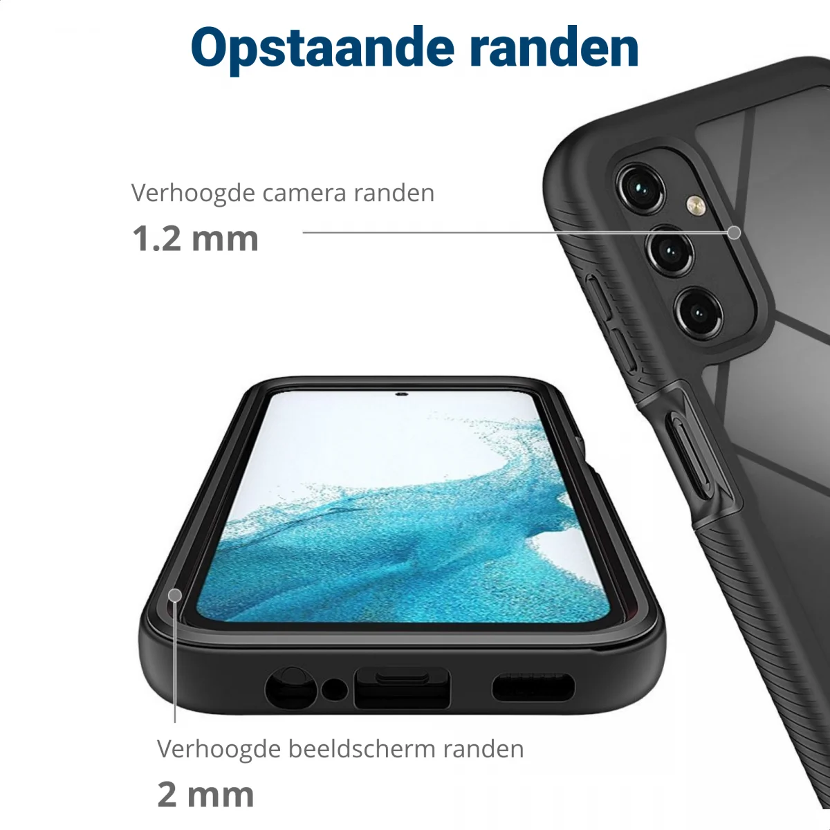 Samsung Galaxy A34 Hoesje Full Protect 360° Cover Hybride Rood afbeelding 8