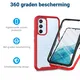 Samsung Galaxy A34 Hoesje Full Protect 360° Cover Hybride Rood afbeelding 2