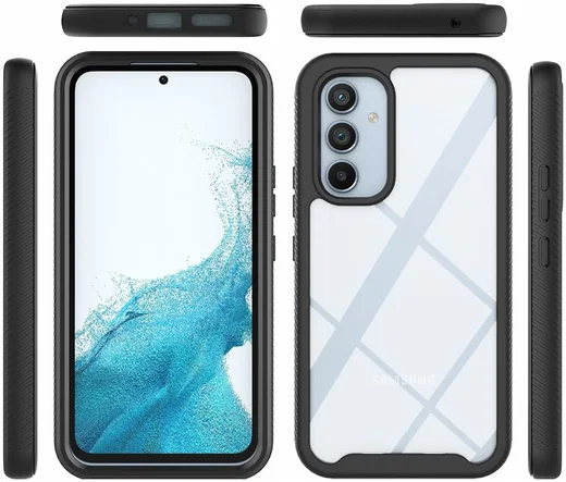 Samsung Galaxy A54 Hoesje Full Protect 360° Cover Hybride Zwart afbeelding 8