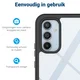 Samsung Galaxy A54 Hoesje Full Protect 360° Cover Hybride Blauw afbeelding 5
