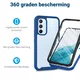 Samsung Galaxy A54 Hoesje Full Protect 360° Cover Hybride Blauw afbeelding 2