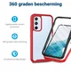 Samsung Galaxy A54 Hoesje Full Protect 360° Cover Hybride Rood afbeelding 2