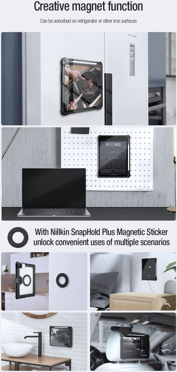 Nillkin Bumper SnapSafe Apple iPad 10.2 (2019/2020/2021) Hoes Blauw afbeelding 11