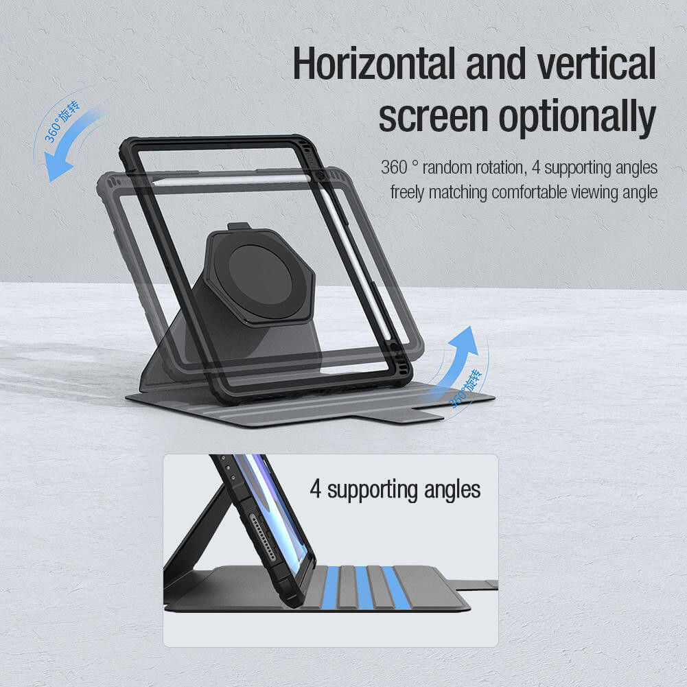 Nillkin Bumper SnapSafe Apple iPad 10.2 (2019/2020/2021) Hoes Blauw afbeelding 4