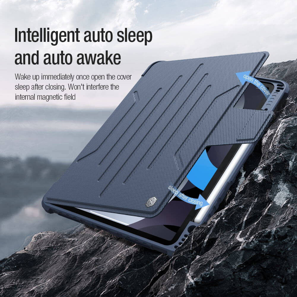 Nillkin Bumper SnapSafe Apple iPad 10.2 (2019/2020/2021) Hoes Blauw afbeelding 6