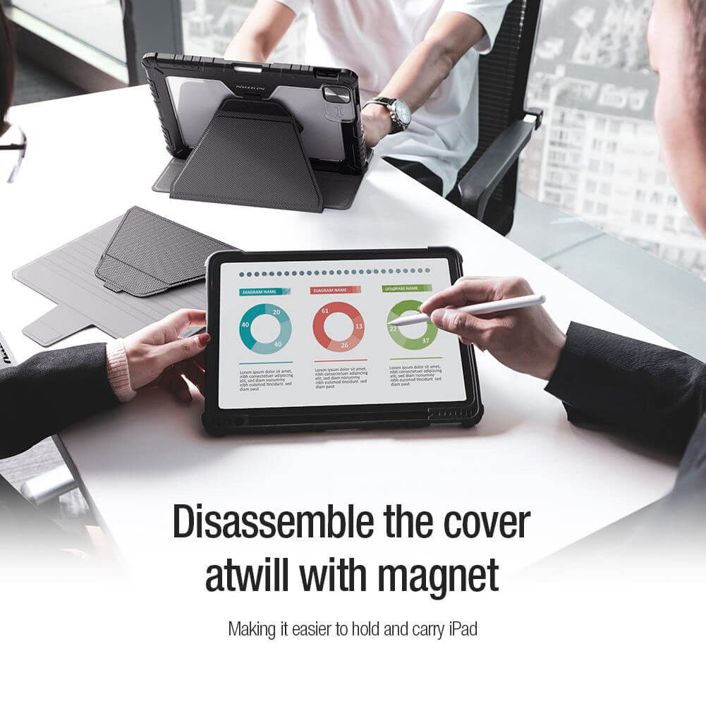 Nillkin Bumper SnapSafe Apple iPad 10.2 (2019/2020/2021) Hoes Blauw afbeelding 9