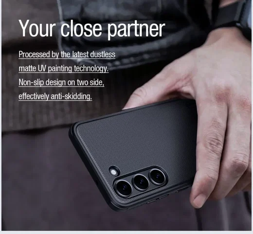Nillkin Frosted Shield Samsung Galaxy S23 Hoesje MagSafe Zwart afbeelding 6