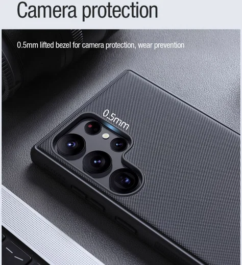 Nillkin Frosted Shield Samsung Galaxy S23 Ultra Hoesje MagSafe Zwart afbeelding 6