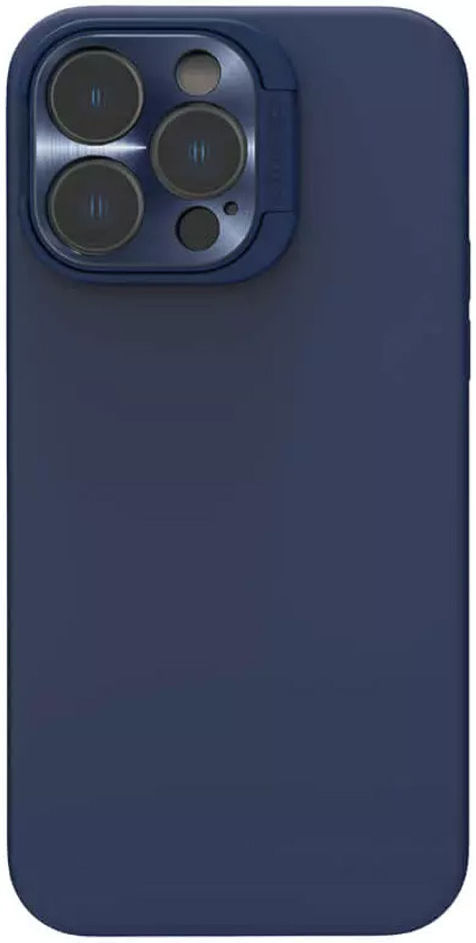 Nillkin Lens Wing iPhone 14 Pro Hoesje Siliconen met MagSafe Blauw afbeelding 2