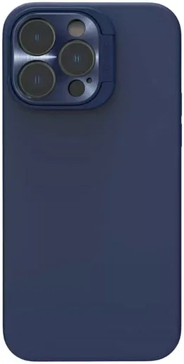 Nillkin Lens Wing iPhone 14 Pro Hoesje Siliconen met MagSafe Blauw afbeelding 2