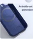 Nillkin Lens Wing iPhone 14 Pro Hoesje Siliconen met MagSafe Blauw afbeelding 8