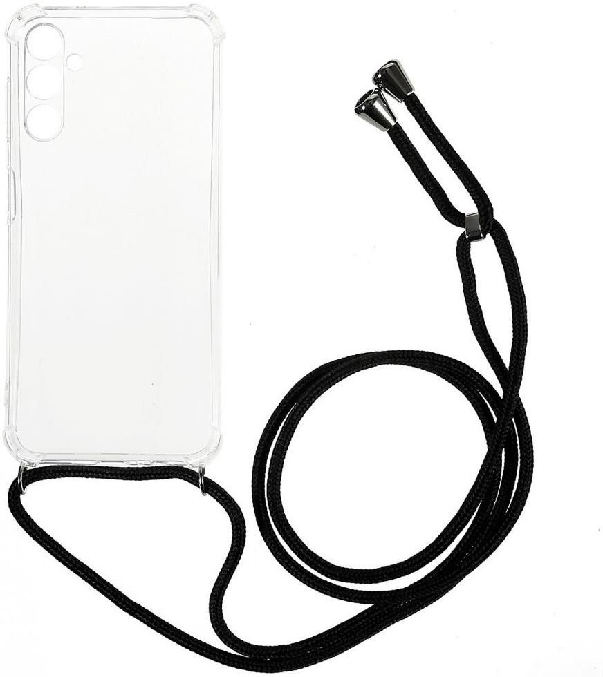 Samsung Galaxy A34 Hoesje met Koord Schokbestendig TPU Transparant afbeelding 1