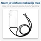 Samsung Galaxy A54 Hoesje met Koord Schokbestendig TPU Transparant afbeelding 3