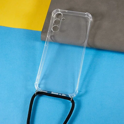 Samsung Galaxy A54 Hoesje met Koord Schokbestendig TPU Transparant afbeelding 6