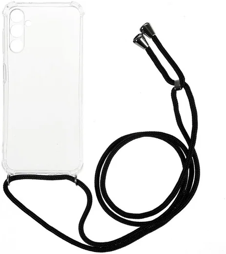 Samsung Galaxy A54 Hoesje met Koord Schokbestendig TPU Transparant afbeelding 1