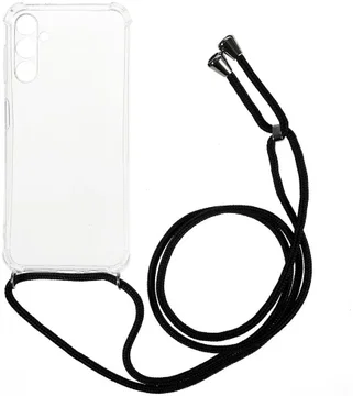 Samsung Galaxy A54 Hoesje met Koord Schokbestendig TPU Transparant