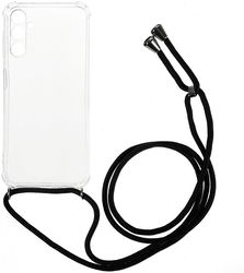 Samsung Galaxy A54 Hoesje met Koord Schokbestendig TPU Transparant afbeelding