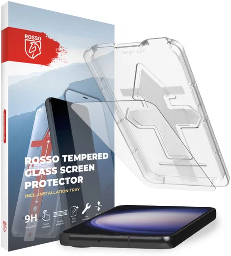 Rosso Samsung Galaxy S23 Plus Tempered Glass Fingerprint Case Friendly afbeelding 1