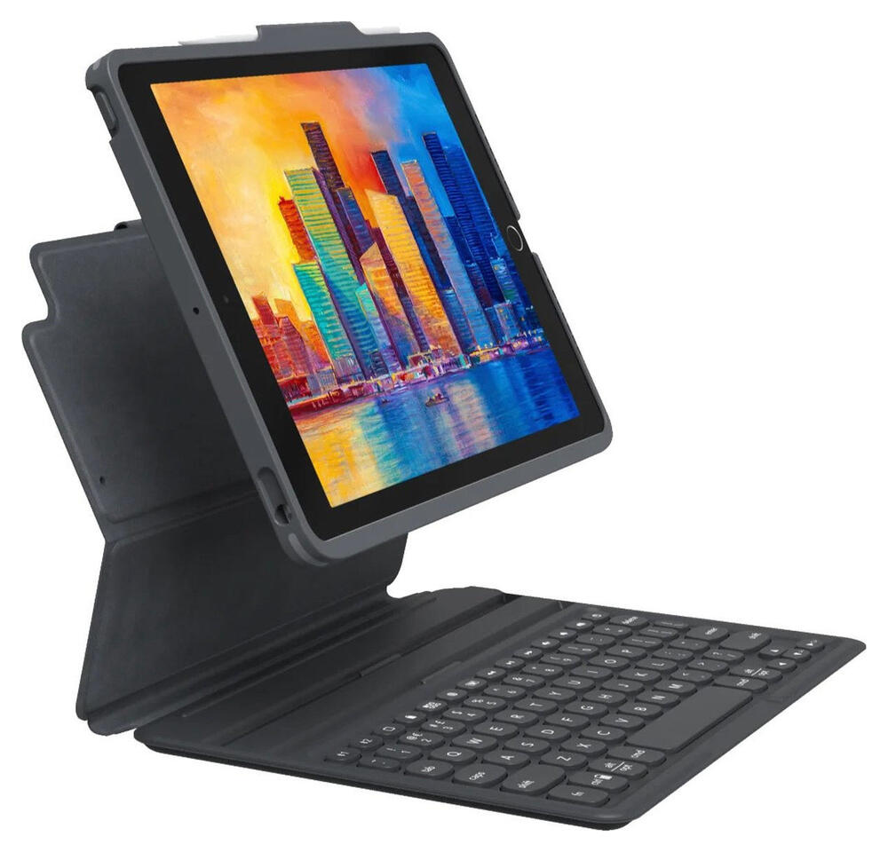 ZAGG Pro Keys iPad 10.2 (2021/2020/2019) Hoes met Toetsenbord Zwart afbeelding 1
