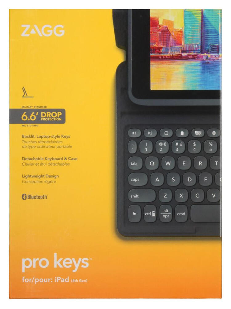 ZAGG Pro Keys iPad 10.2 (2021/2020/2019) Hoes met Toetsenbord Zwart afbeelding 12