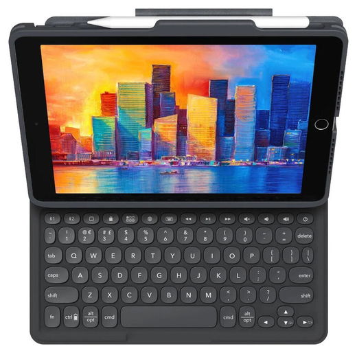 ZAGG Pro Keys iPad 10.2 (2021/2020/2019) Hoes met Toetsenbord Zwart afbeelding 2
