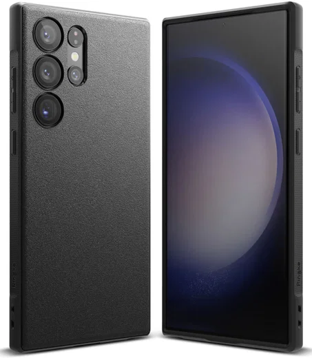 Ringke Onyx Samsung Galaxy S23 Ultra Hoesje TPU Back Cover Zwart afbeelding 1