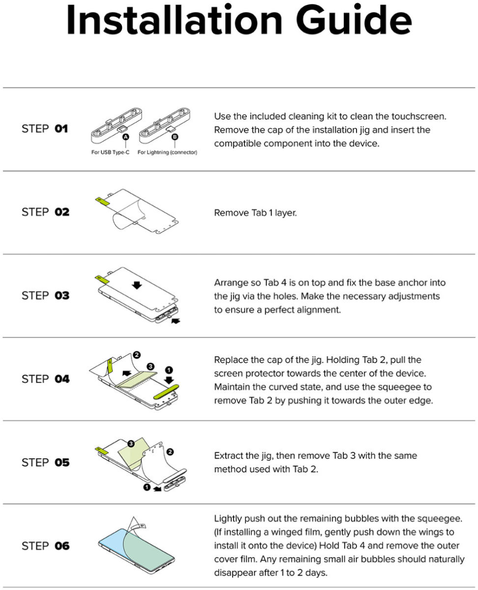 Ringke Dual Easy Film Samsung Galaxy S23 Ultra Screen Protector 2-Pack afbeelding 13