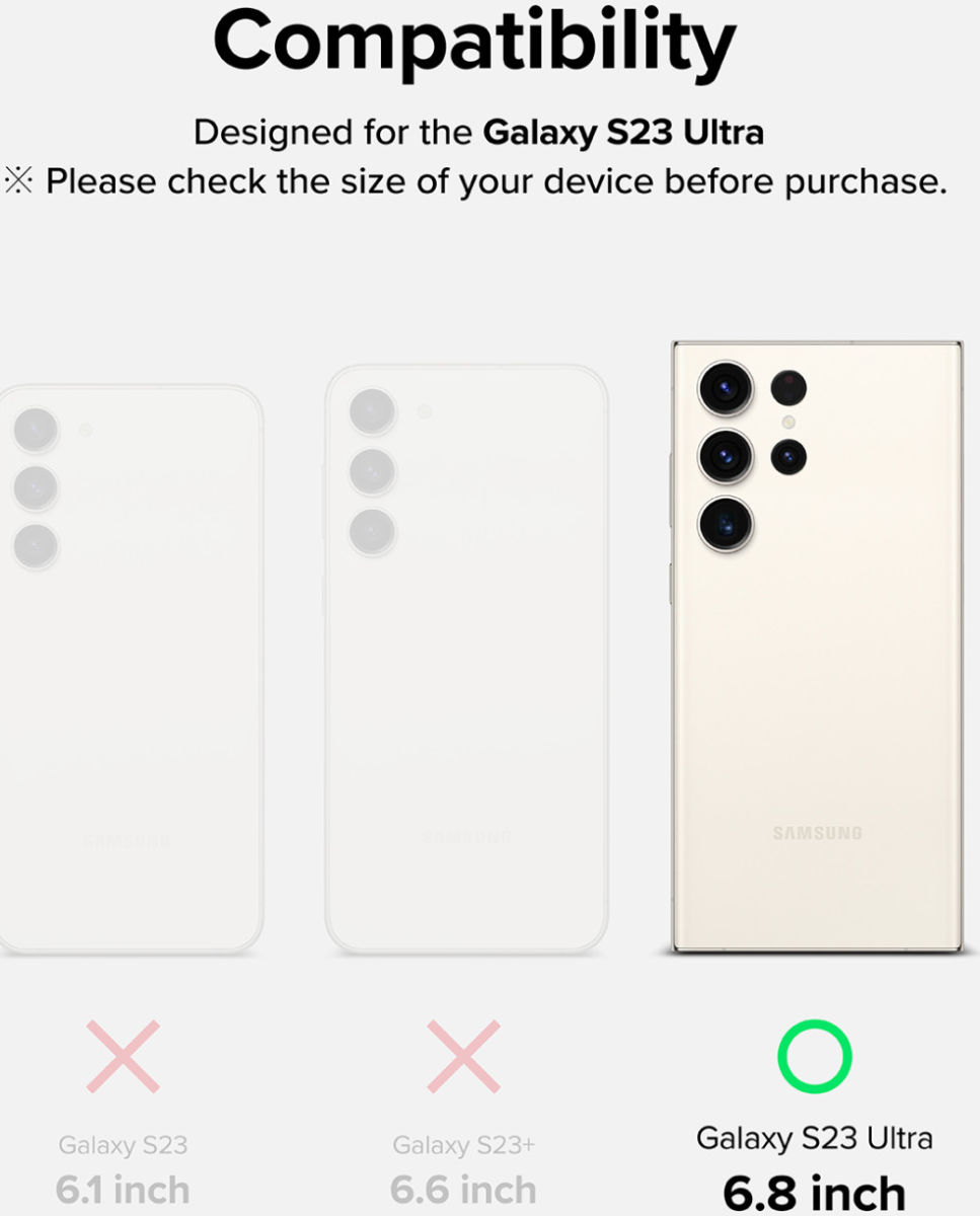 Ringke Dual Easy Film Samsung Galaxy S23 Ultra Screen Protector 2-Pack afbeelding 14