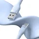 Ringke Pastel 2.4A USB 2.0 naar USB-C Snellaad Kabel 12W 2 Meter Blauw afbeelding 2