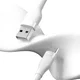 Ringke Pastel 2.4A USB 2.0 naar USB-C Snellaad Kabel 12W 2 Meter Wit afbeelding 2