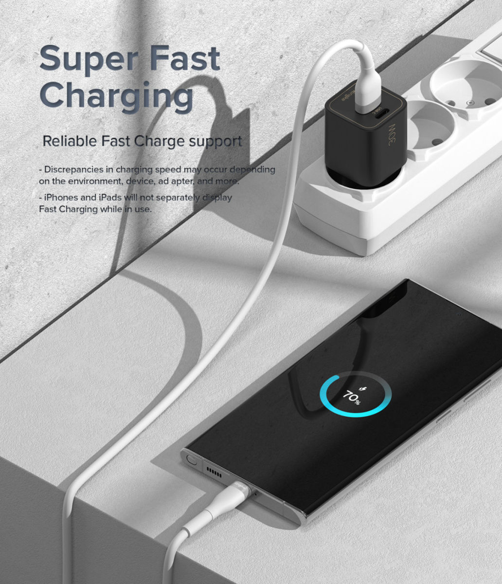 Ringke Pastel 2.4A USB 2.0 naar USB-C Snellaad Kabel 12W 2 Meter Geel afbeelding 3