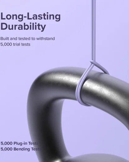 Ringke Pastel 3A USB-C Snellaad Kabel PD 3.0 en QC 3.0 60W 1.2M Zwart afbeelding 10
