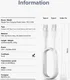 Ringke Pastel 3A USB-C Snellaad Kabel PD 3.0 en QC 3.0 60W 2M Wit afbeelding 12
