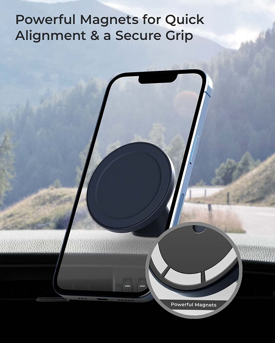 iOttie Velox Magnetische MagSafe Telefoonhouder Auto Dashboard Blauw afbeelding 4