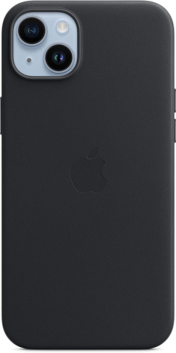 Origineel Apple iPhone 14 Plus Hoesje MagSafe Leather Case Zwart afbeelding 2