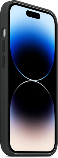 Origineel Apple iPhone 14 Pro Hoesje MagSafe Silicone Case Zwart afbeelding 3