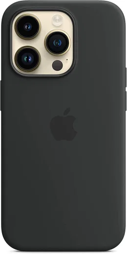 Origineel Apple iPhone 14 Pro Hoesje MagSafe Silicone Case Zwart afbeelding 5