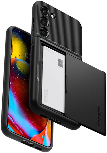 Spigen Slim Armor CS Samsung Galaxy S23 Plus Hoesje Back Cover Zwart afbeelding 3