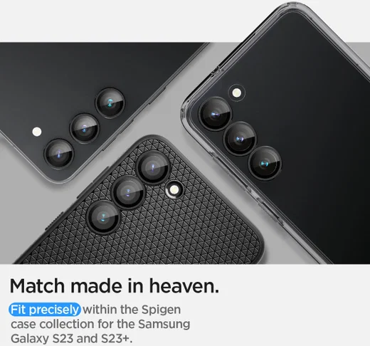 Spigen Optik Samsung Galaxy S23/S23 Plus Camera Lens Protector 2-Pack afbeelding 6