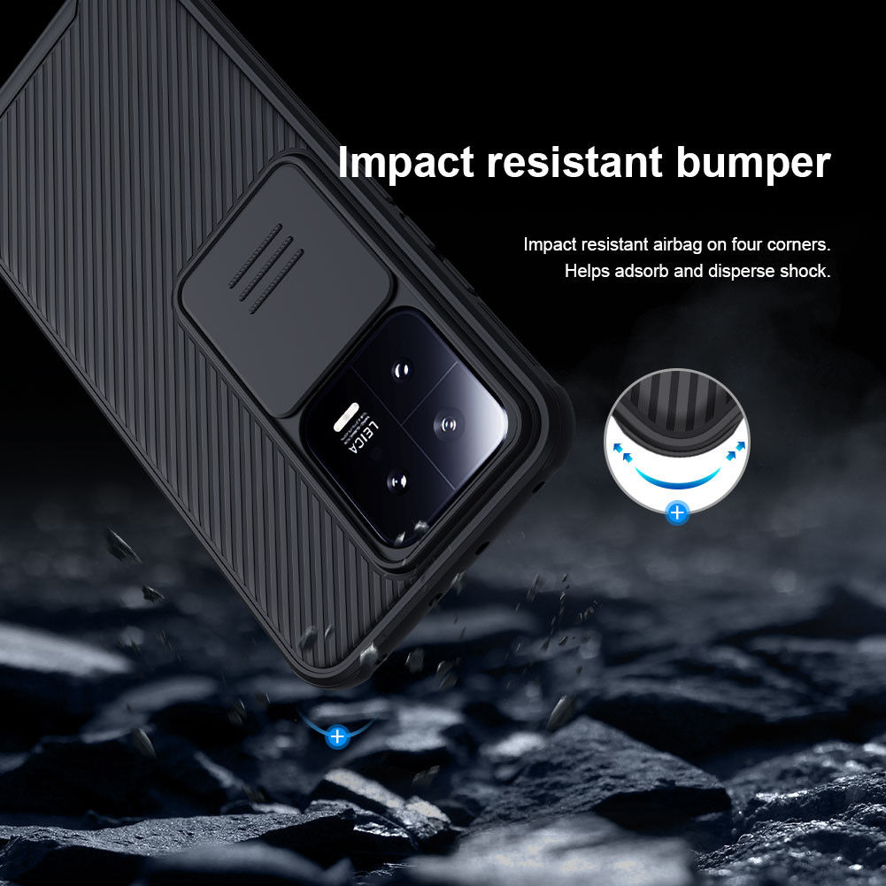 Nillkin CamShield Xiaomi 13 Hoesje met Camera Slider Back Cover Zwart afbeelding 5