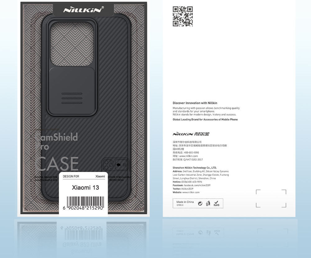 Nillkin CamShield Xiaomi 13 Hoesje met Camera Slider Back Cover Zwart afbeelding 18