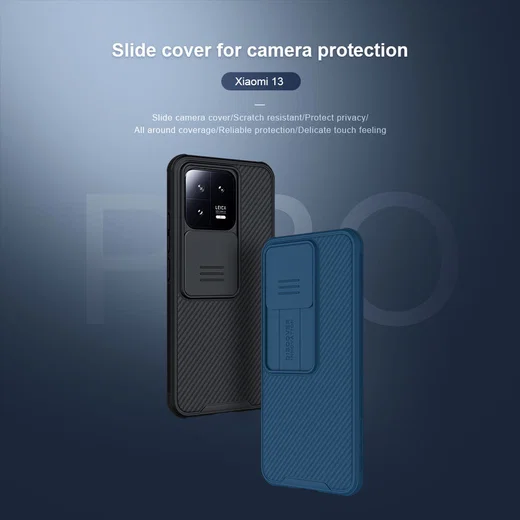 Nillkin CamShield Xiaomi 13 Hoesje met Camera Slider Back Cover Zwart afbeelding 7