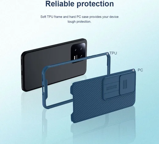 Nillkin CamShield Xiaomi 13 Hoesje met Camera Slider Back Cover Zwart afbeelding 8